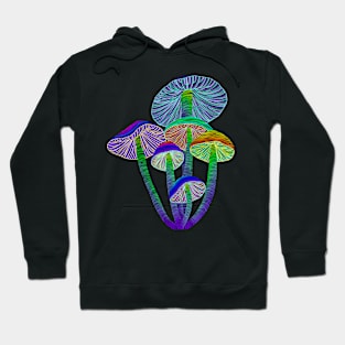 Glowing Mushrooms Hoodie